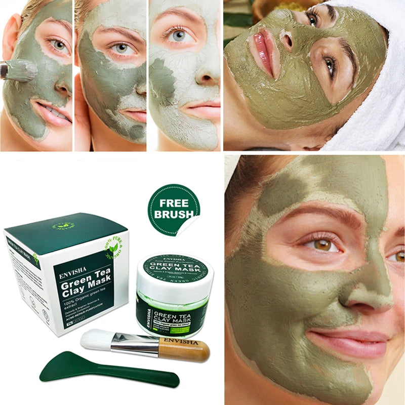 Green Tea Turmeric Pink Clay Facial Mask